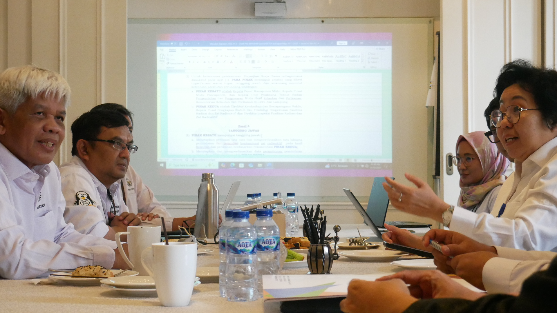 On the Control and Supervision of Quality Assurance of Marine and Fisheries Products against Radioactive Contamination, BAPETEN Holds a Courtesy Call with BPPMKHP KKP