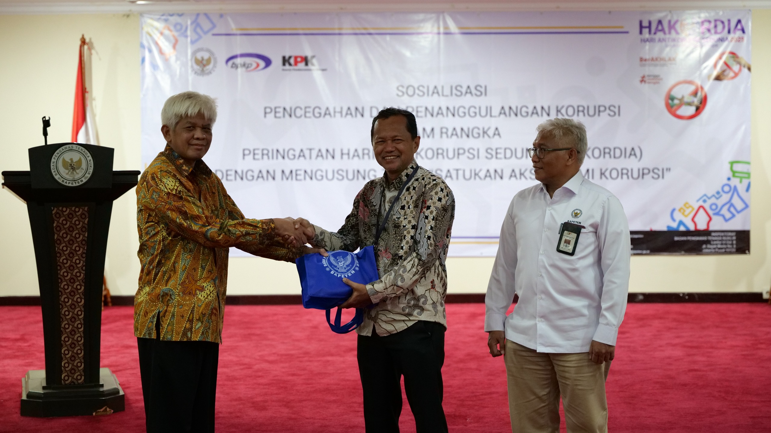 BAPETEN Gelar Sosialisasi Pencegahan Korupsi Peringati Hakordia 2025